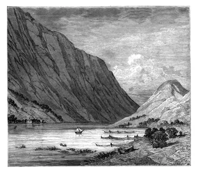 Lago Bandak, Noruega, c1890