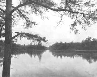 Lago das ilhas, mil ilhas, estado de Nova York, EUA, c1900.