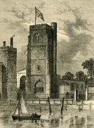 Igreja de Lambeth 1825, c1878.