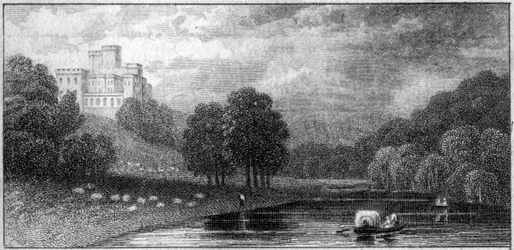 Castelo de Lambton, condado de Durham, século XIX