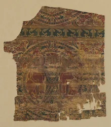 Lampas com estrangulador de leão, de um Dalmático de São Bernardo Calvo, 1200-1243.