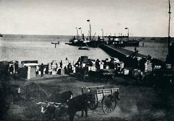 Local de desembarque, Punta Arenas, 1911