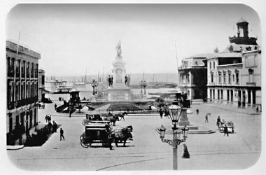 Estágio de desembarque em Valparaíso, 1911