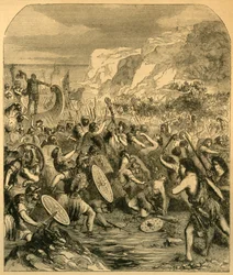 Aterragem de Júlio César, c1890.
