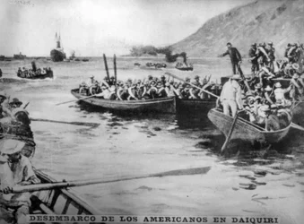 Desembarque dos americanos em Daiquiri, 1898, 1920.