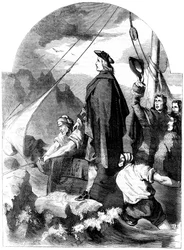 Desembarque do Chevalier de St George na Escócia, 1715, século XIX