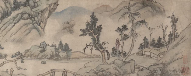 Paisagem, início do século XX, data espúria de 1577.