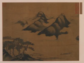 Paisagem, dinastia Ming, 1319-1644.