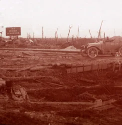 Estação de Langemarck, Flandres, Bélgica, c1914-c1918
