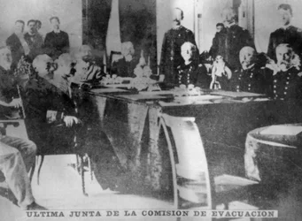 Última reunião da comissão de evacuação, 1898, 1920