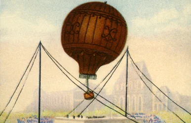 Lançamento do balão dos Irmãos Montgolfier, junho de 1783, 1932.