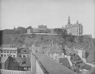 Edifícios da Universidade Laval, cidade de Quebec, c1897.