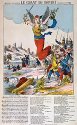 Le Chant du Depart, folha de canções, guerra franco-prussiana, 1870-1871.