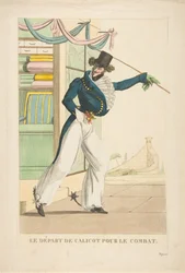 A partida da chita para o combate, 1817-18.