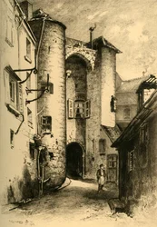 A passagem Des Chénizelles em Laon Aisne, 1903.