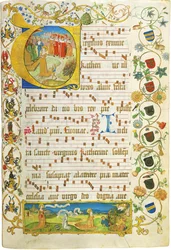 Folha de Antifonário para Elisabeth von Gemmingen, c. 1504
