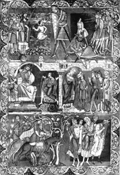 Folha de uma Bíblia. Winchester, c1160-1170, 1930