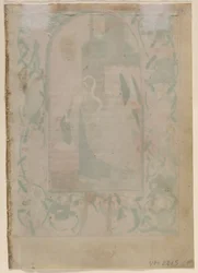 Folha de um livro de horas: Verso em branco, 1470s.