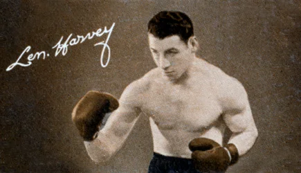 Len Harvey, campeão de boxe da Grã-Bretanha, 1935