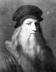 Leonardo da Vinci, artista italiano, engenheiro, cientista e inventor, 1864