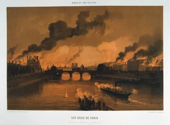 Os cais de Paris, 24 de maio de 1871
