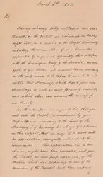 Carta a Benjamin West, Presidente da Academia Real, 1803 1904