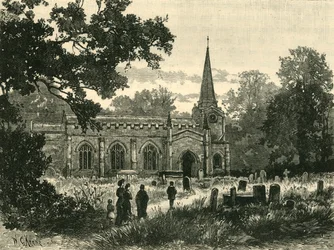 Igreja de Lexden, 1898.