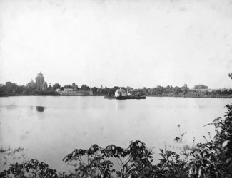 Templos de Lingaraj, Bhubaneswar, Orissa, Índia, 1905-1906