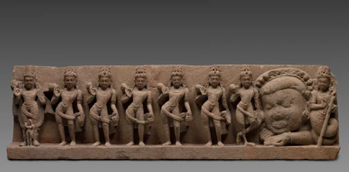Lintel com os Nove Planetas: Navagrahas, século VII - VIII.
