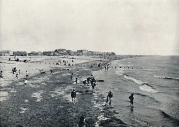 Littlehampton - remando em maré baixa, 1895