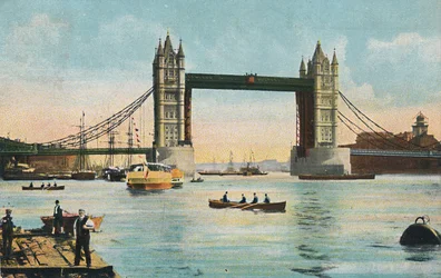 Londres - Tower Bridge, 1908.
