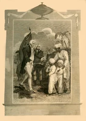 Lord Cornwallis recebendo os Filhos de Tippoo Saib, c1780s, 1816.