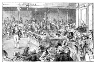 Lord John Russell 1792-1878, introduzindo a Lei de Reforma de 1832 c1895