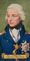 Lord Nelson, tirado de uma série de cartões de cigarro, 1935