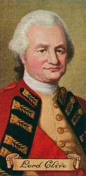 Lord Robert Clive, tirado de uma série de cartões de cigarro, 1935