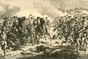 Carga da cavalaria de Loudons em Kunersdorf, 1759, 1890.