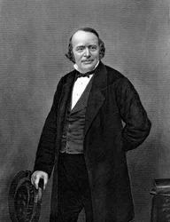 Louis Agassiz 1807-1873, naturalista e glaciologista americano nascido na Suíça, c1860