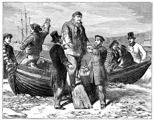 Louis Philippe chega a Newhaven, 1848, 1900