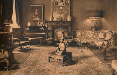 Sala Louis XIV na Embaixada Cubana em Bruxelas, Bélgica, 1927.