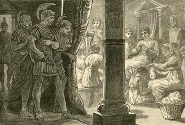 Lucretia Entre Suas Donzelas, 1890.