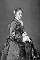Lucretia Garfield, esposa do presidente americano James A Garfield, final do século XIX, 1908