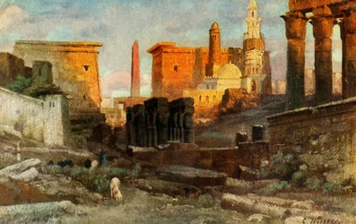 Luxor. Templos, c1918-c1939.