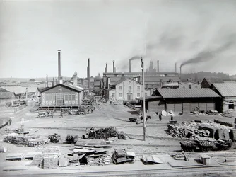 Fundição de ferro Lysva, Rússia, anos 1900