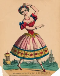 Madame Auriol como Columbine, c1849.