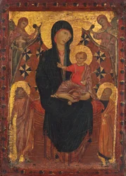 Madonna e Criança com São João Batista, São Pedro e Dois Anjos, c. 1290.