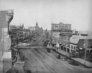 Rua principal, Winnipeg, Manitoba, c1897.