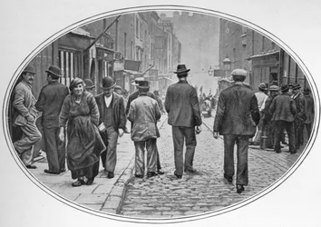 Rua principal da comunidade italiana, Clerkenwell, Londres, c1900 1901