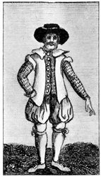 Traje masculino, século 16, 1910