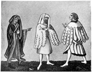 Vestido masculino, século XIV, 1910