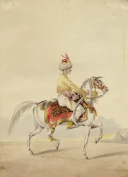 Mamluk a cavalo, ca 1825
